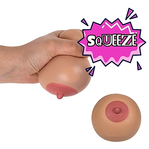 Bada Bing 2er Set Quetschball Brust Antistress-Ball Knetbrust Squeeze Busen lustiges Geschenk für Single Männer Knetball Scherzartikel 53
