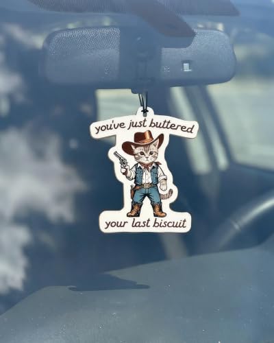 Image of Car Air Freshener 5-Pack, Funny Western Animal Hanging Car Scents | 5 funny Western animal designs with jasmine, hyacinth, freesia, sea and bluebell scents for rearview mirrors