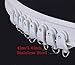 3 Meters / 9.8 Feet Curved Curtain Track - Bendable Straight Windows & Balcony Slide Rail Top Mounting Ceilling Installation white