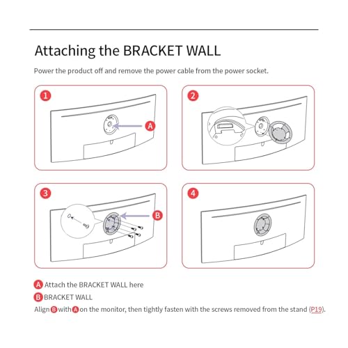 Support de moniteur BN96-42913D fixe solidement votre grand écran S49A950UIN - 6