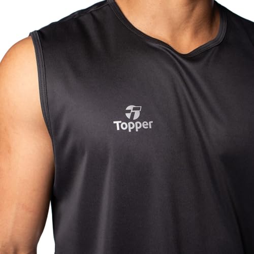 T-SHIRT TOPPER SEM MANGA TREINO CLASSIC NEW, Preto, M