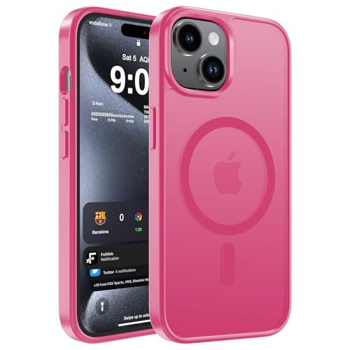 WRJ ���C�}�b�g�P�[�X iPhone 15 Plus/14 Plus 6.7�C���`�p [Magsafe�Ή�] [�~���^���[�O���[�h�̗����ɑ΂���ی�] �X���������� �w��h�~ �ϏՌ��ی�P�[�X - �z�b�g�s���N