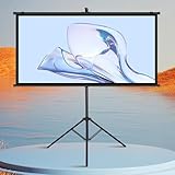 [Large applicabilité] L'écran de projection peut être utilisé à l'intérieur ou à l'extérieur, adapté aux pelouses, aux places, aux grands magasins, aux expositions, à l'extérieur, aux bureaux, aux salles de classe, aux formations, aux jeux de club, aux cinémas maison, etc.