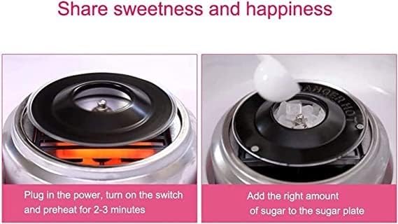 Countertop Cotton Candy Floss Maker Home Use Mini Marshmallow Machine Trolley Creative Gift Halloween Candy Machine Kit
