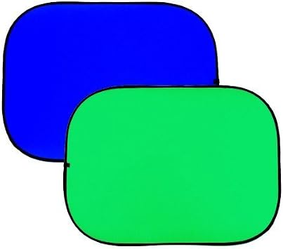 Fancierstudio 2 in 1 Chromakey Green Screen Chromakey Blue Screen Collapsible Backdrop Collapsible Reversible Background 5'x7' Chroma-Key Blue/Green By Fancierstudio RE2010 BG