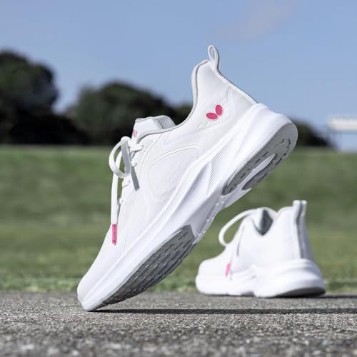 Butterfly Lezoline TR Shoes: A Lightweight Outdoor Sneaker with a Thick Sole for a Soft Feel, Excellent Cushion and Subtle Stylish Urban Design, White2
