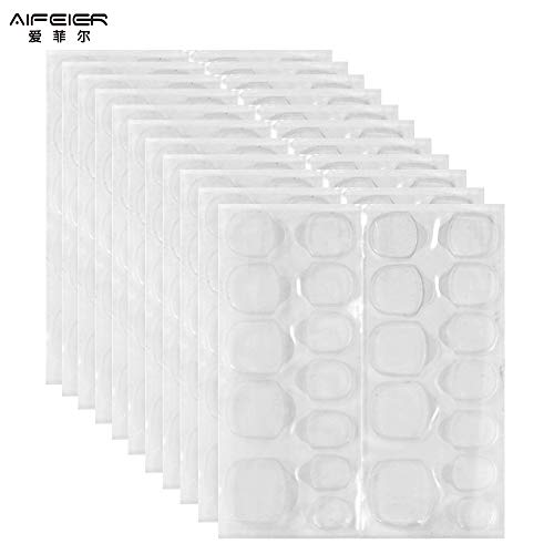 Aierfei 240 Pcs (10 Sheets) Double-Sided Adhesive Nail Stickers,Thin Breathable And Waterproof Nail Glue Stickers,Super Sticky Nail Adhesive Tabs #TOP5