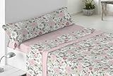 MEDIDAS del CONJUNTO: una encimera de 230x270 cm; una funda de almohada de 45x170 cm; una sábana bajera ajustable de 150x190/200 cm. Apto para cama de 150 cm. Disponible en más medidas.