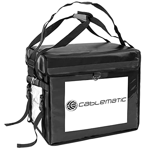 CityBAG - Zwarte isothermische rugzak 45x33x35 cm voor het bezorgen van voedselbestellingen op motor en fiets - Afbeelding 5