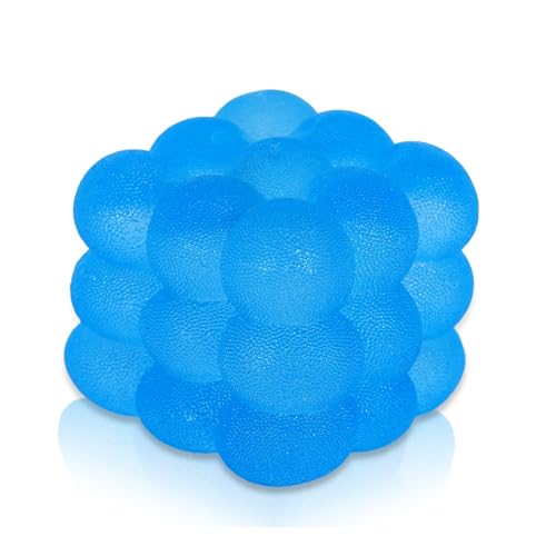 Djyxoglyn 2.36 in Blue Matte Bubble Squishy Cube Slow Rising Fidget Toy | Soft TPR, Matte Finish, squeeze toy, busy hands, stress relief, focus support, home, class, travel, kids and adults - image 1