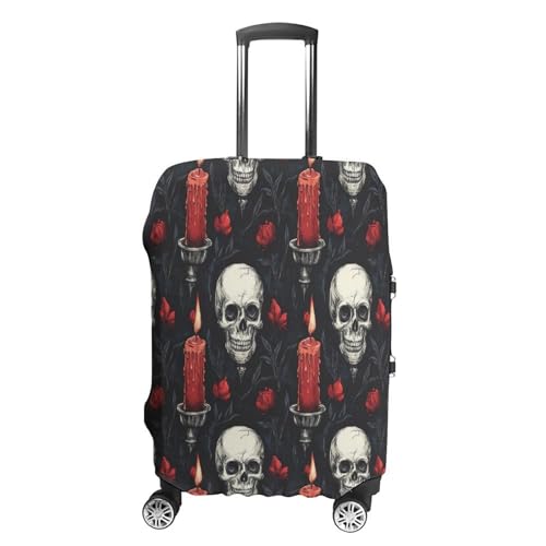Skull Gothic Witchy Travel Suitcase Protector Luggage Cover Protective Washable Anti-scratch Baggage Cover