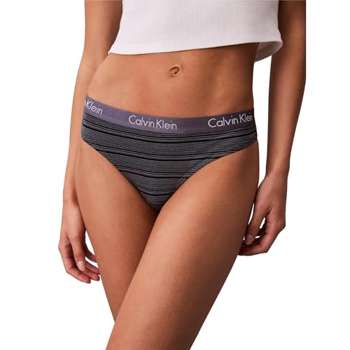 Image of Calvin Klein Women's Motive Cotton Multipack Thong Panty
