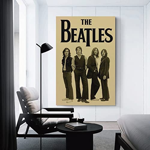 Poster vintage The Beatles – Peinture murale décorative sur toile – Impression d’art moderne pour chambre à coucher – 30… - Les Beatles, Paul McCartney, John Lennon, RIngo Starr, George Harrison Poster vintage The Beatles - Peinture murale décorative sur toile - Impression d'art moderne pour chambre à coucher - 30… – Image 4