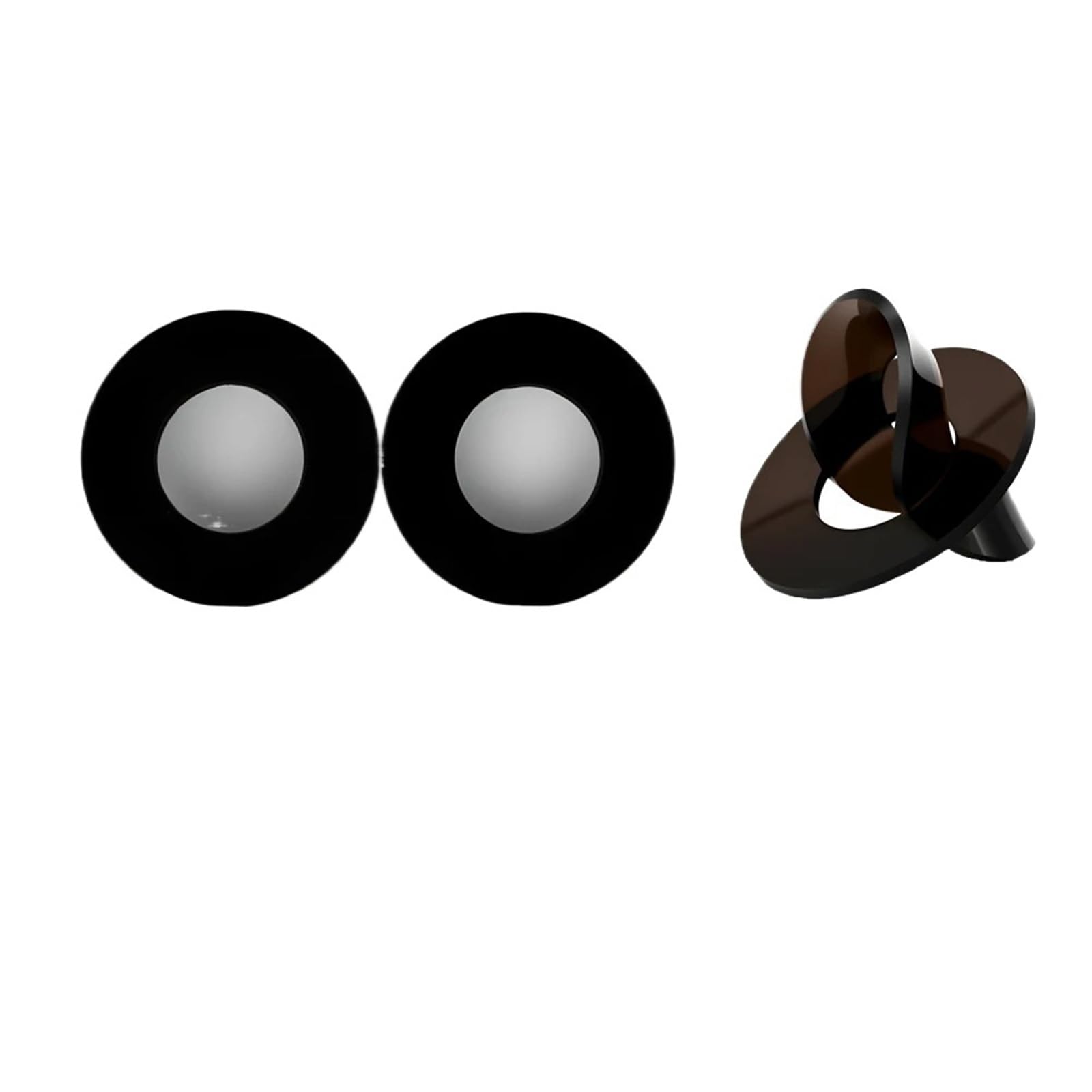Arandelas planas de PVC Arandela plana Espaciadores anillo junta transparentes plástico negro Tamaños múltiples(Hard,M5x8x1mm(1000pcs))