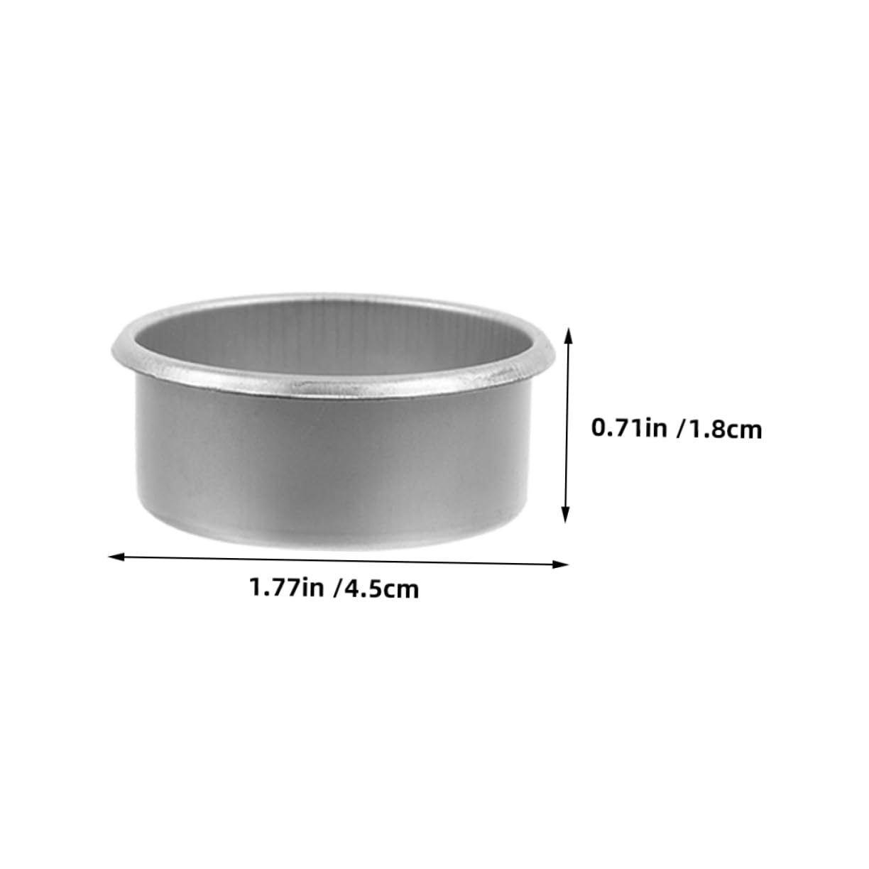 GRIRIW Metal Tea Light Containers Empty Candle Cup Set for DIY Christmas Decorations Christmas Candle Holders