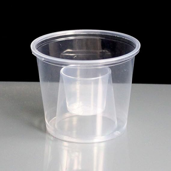Reusable Clear Jager BOMB SHOT Cups 3oz/85ml | 25ml CE Marked Shot plus 60ml Chaser | Stackable Disposable Plastic Bomb Shot Glasses | Jagermeister Drinks Cocktails Bars Pubs Clubs Parties (500)