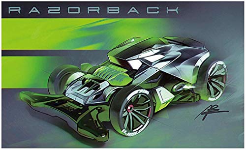 Tamiya Mini 4WD Razorback 18713 con chasis FM-A para competición 7