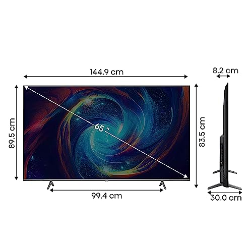 Image of Hisense 164 cm (65 inches) Tornado Series 4K Ultra HD Smart QLED TV 65E7K PRO (Dark Grey)
