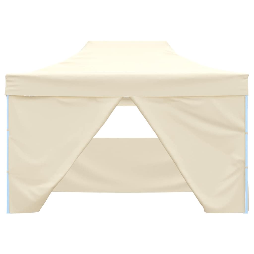vidaXL Carpa pleglable Pop-up con 4 Paredes 3x4,5 m Blanco Crema