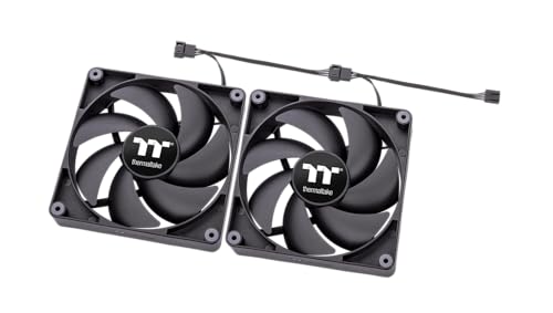Thermaltake CT120 PC Cooling Fan | 120‑mm‑Lüfter | 2 Pack