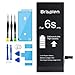 Produktbild Brisplen Akku für iPhone6S A1688 A1633 A1700 2360mAh Ersatzakku mit hoher Kapazität ohne Ladezyklen Langlebiger Batterie mit Komplette Professionelle Werkzeugset & Ersatz Klebestreifen