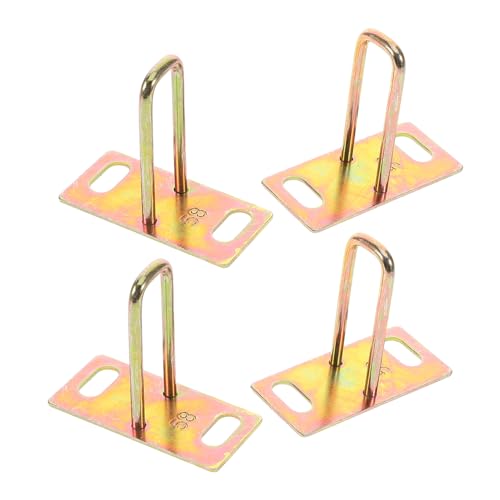 MUCKLILY 4pcs Heavy Duty Saddle Seat Bucket Lock Hooks for Electric Scooter Motorcycle u Lock Replacement