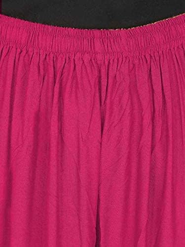 Image of Fancy Star Women Super-Combed Cotton and Rayon Solid Full Length Regular Palazzo