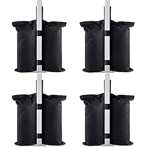 MG-Trade 4-delige set tuinhuisjes zandzakken paviljoenpoten hoogwaardige zandzakken voet voor paviljoen gewichten standbeveiliging