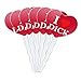 GRAPHICS & MORE I Love Dick Heart Heart Love Cupcake Picks Toppers Decoration Set of 6