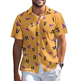 99TIMORO Dragon Character Hawaiian Shirt, Anime Movie Themed Button Short Sleeve Top, Yellow Gem, Men Women Valentine Gifts