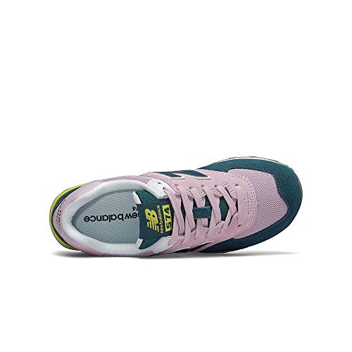 Image of New Balance Women's 574 V2 Sneaker, Oxygen Pink /Supercell, 9 M