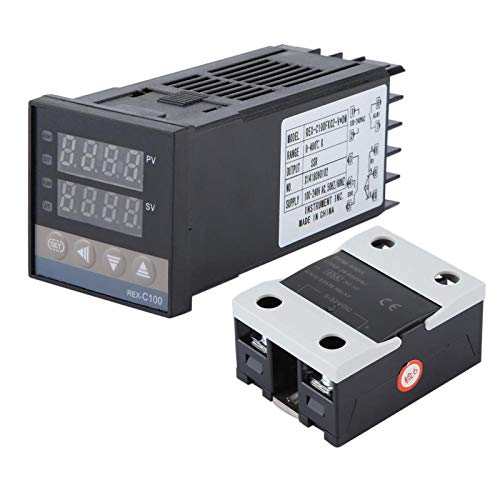 Ivaank Temperatuurregelaar kits-temperatuurregelaar kits 0-400℃ + 40A SSR + 1M M6 K Type sonde AC 110-240V PID - Afbeelding 6