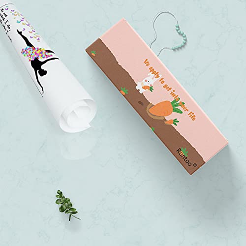 Runtoo Ballet Dancing Girl Wall Art Decals Butterfly Flower Inspirational Quotes Wall Stickers Girls Bedroom Ballerina Wall Decor #TOP4