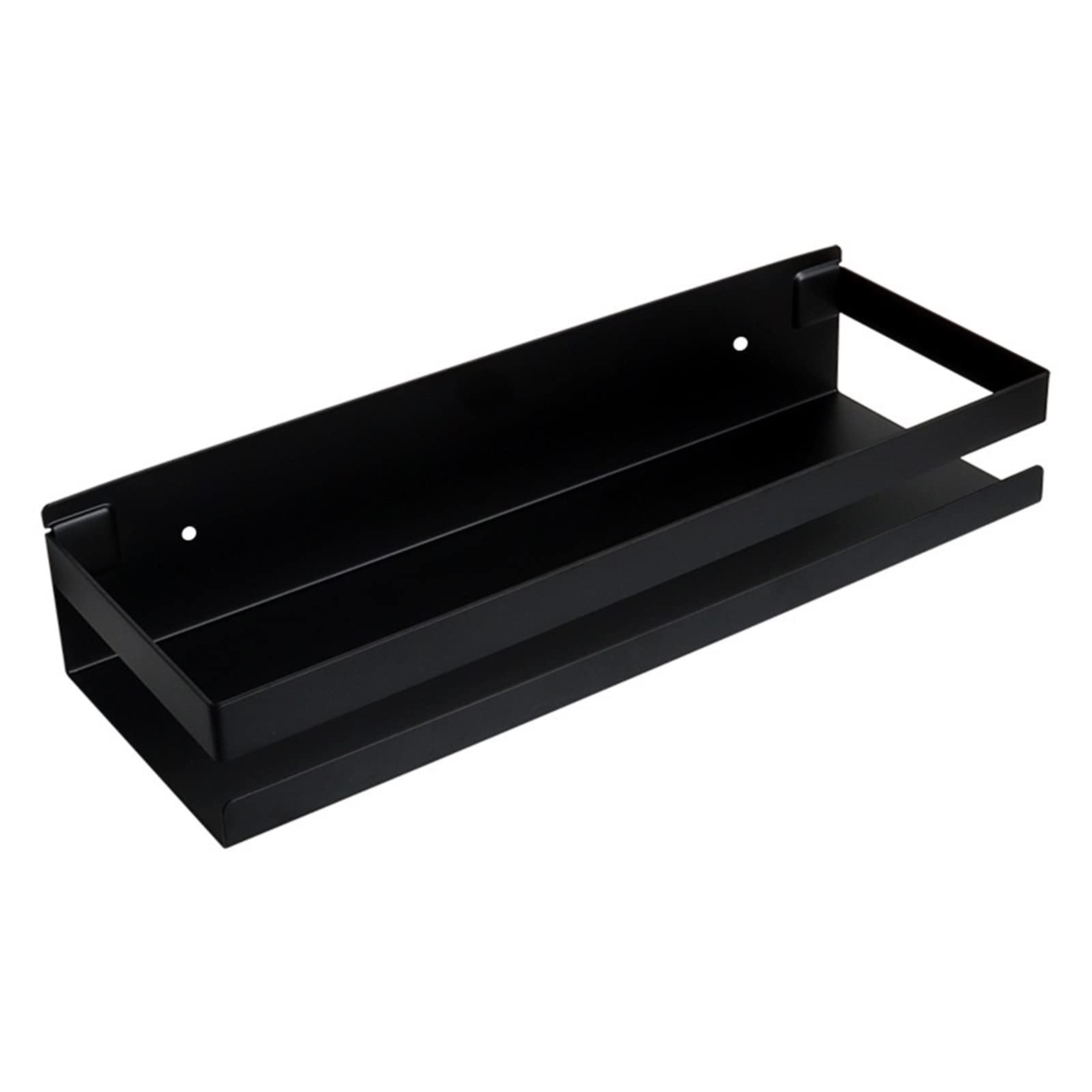 Étagère salle de bain inox noir de 50 cm suspendue au fini mat premium pour douche moderne