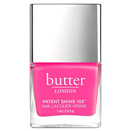 butter LONDON Strawberry Fields Patent Shine 10X Nail Lacquer, 0.4 fl. oz.