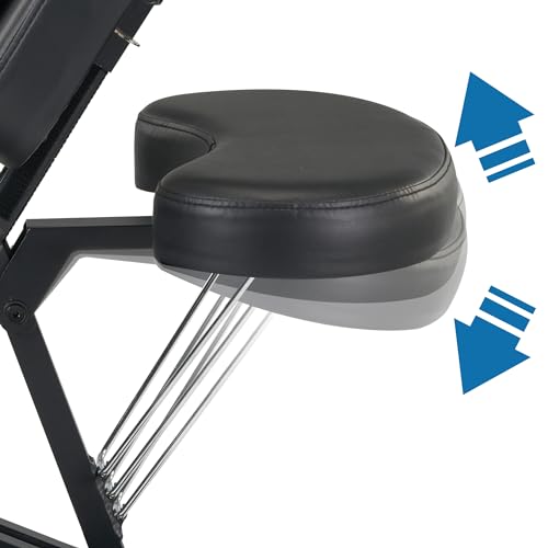 Master Massage Apollo Mobil Klappbar Massagestuhl mit Tragetasche-Schwarz