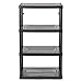 Gracious Living 4 Shelf Fixed Height Ventilated Medium Duty Storage Unit 14 x 32 x 54.5