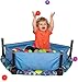 Eezy Peezy 3 in 1 Folding Ball Pit and Bouncer - Ball Pit Tent and Trampoline with Handle - Ages 10 Months to 5 Years