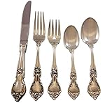 Alexandra by Lunt Sterling Silver Flatware Set for 12 Service 60 pieces