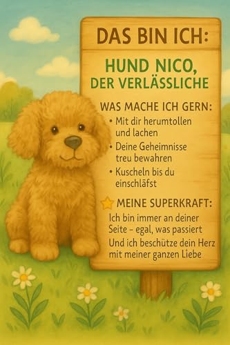 Duckshop I Plüsch Hund Nico I Kuscheltier I Stofftier I Geschenk für Kinder I Präsent Hunde-Fans