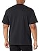 Dickies Mens Heavyweight Henley Shirts, Black, X-Large Tall US