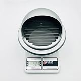 GEFONG Okrągła Kratka Wentylacyjna z Siatka Antyinsektowa 6 Cale 150 mm do Sufitowego Odpowietrznik w Łazience Suszarki Kanały Okapu Kuchennego Stal Nierdzewna Srebrnoszary 1 Sztuka