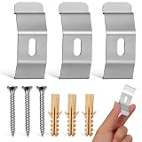 ABOOFAN Soportes De Fijación De Metal para Lamas De Cortinas Verticales Juego De 3 Piezas para Paneles De Ventanas En Hogar Y Oficina