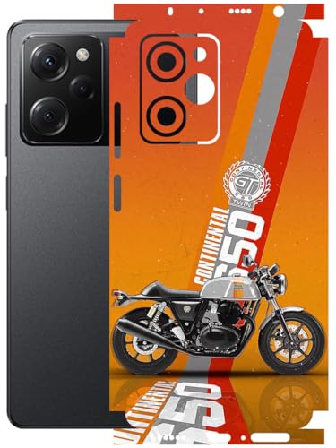 Image of AtOdds - Full Body Back Screen Guard Protector Film - Lamination Wrap Skin Sticker Compatible with Poco X5 PRO (5G) | Scratchproof Matte Finish (Bullet)