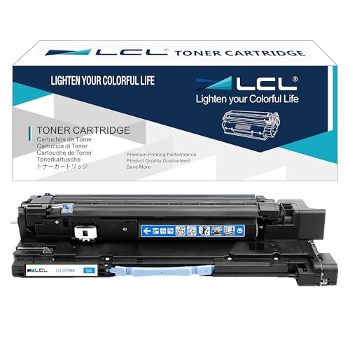 LCL CF359A Drum Replacement for HP 828A CF359A Imaging Drum Unit for HP Color Laserjet Enterprise M855dn M855x M855xh Flow MFP M880z M880z+ (1PK for Cyan)