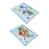 Le kit carte du monde : clair et villes, et la carte du monde est terminée avec les capitales.