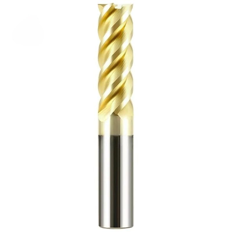 Fresa de carburo tungsteno aleación acero HRC70 4 flautas for herramienta corte CNC titanio inoxidable(16X80X16X150)