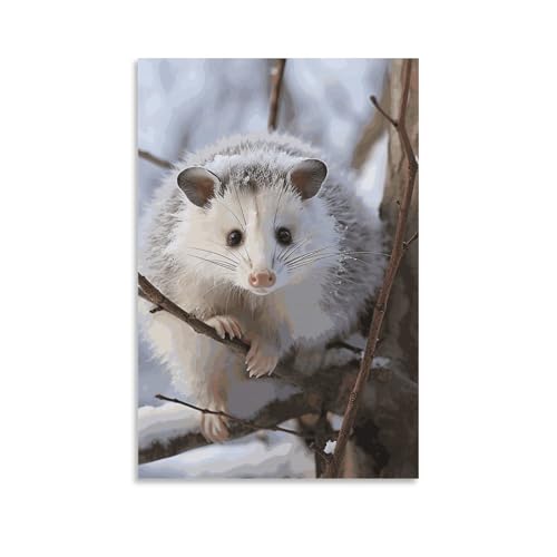 Peinture sur toile Opossum pour créer un salon cocooning