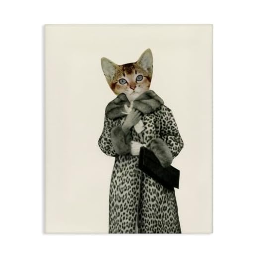 Glam Leopard Pattern Vintage Coat Wall Art