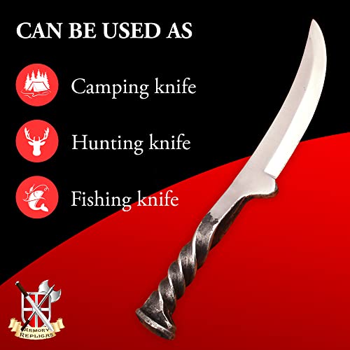 Armory Replicas Railroad Ruffian Functional Trailing Point Railroad Spike Knife #TOP2